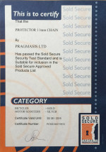 Sold Secure Certificate - Protector 11mm Chain