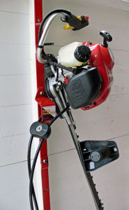 brush cutter and cable lock
