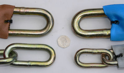 Protector chains with 50p piece